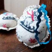 Ziołowe bombki zawieszki handmade