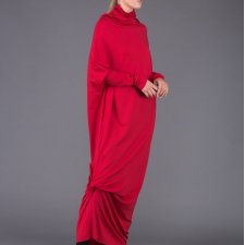 MIA RED SIDE KNOT DRESSI