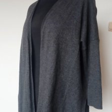 Sweter wełna kaszmir szary rozm. M
