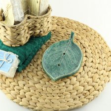 Mydelniczka ceramiczna liść