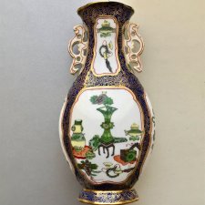Staff's początek XXw. ❀ڿڰۣ❀ Unikat dla kolekcjonera i miłośnika sztuki orientu ❀ڿڰۣ❀ Piękny duży wazon