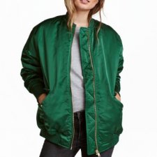 szmaragdowa bomberka H&M