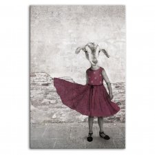 OBRAZ NA PŁÓTNIE 80x120cm KOZA ŁUCJA 02502