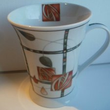 pimpernel duży porcelanowy kubek secesyjne zdobienie