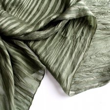 szal vintage karbowany zielony