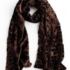 Exclusive velvet scarf silk Fraas