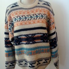 BLUE CULT* -   WŁOSKI  WEŁNIANY SWETER