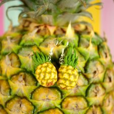 kolczyki ananasy