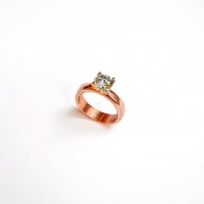 Pierścionek z moissanitem 1,45ct. Jak brylant!