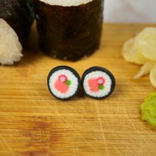 kolczyki sushi