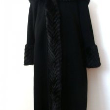 MADE IN ITALY * - PŁASZCZ Z FUTERKIEM