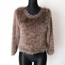 Kudłacz  cappucino, sweter roz 38