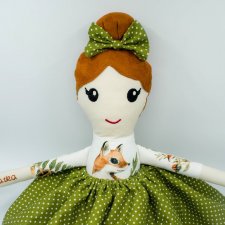 Ręcznie szyta lalka, lalka handmade, szmacianka xl, lalka na prezent, prezent dla dziewczynki