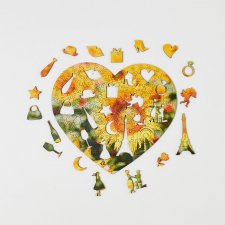 Puzzle Serce - Słoneczniki