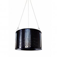 czarna lampa drum 100% recykling