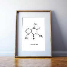 Kawa - wzór chemiczny kofeiny