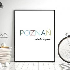 Plakat, Napis Poznań miasto doznań