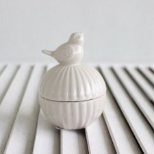 Pojemniczek ceramiczny z ptaszkiem
