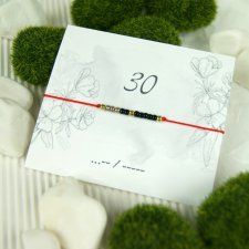 Alfabet morse'a 30 Bransoletka Lucky number