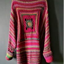 Multicolors sweter ponczo