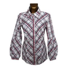 Vero Moda Bawełniana Bluzka Koszula w Kratę 42 XL