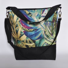 Torba hobo XXL - print monstera