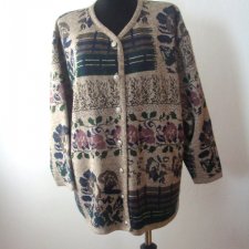 WZORZYSTY SWETER*  PLUS SIZE