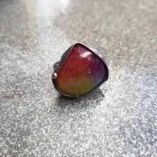 Kawałek tęczy- pierścionek regulowany