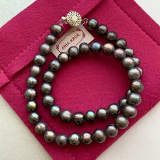 Black Classic Pearls 48szt.❤ Prawdziwych pereł czar...❤ Perły