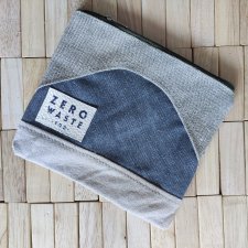 eiui/ piórnik/ saszetka/ na zamek z podszewką zerowaste