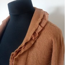 Sweter kardigan Sarah Spencer wełna jagnięca angora M