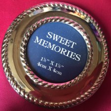 Silver plated sweet memories photo frame elegancka srebrzona ramka na zdjęcie