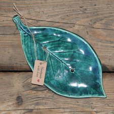 Mydelniczka ceramiczna liść