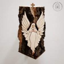 Drewniany obrazek 3D - anioł