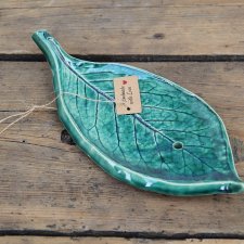 Mydelniczka ceramiczna liść