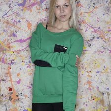 BLUZA ONE POCKET UNISEX kolory zielona