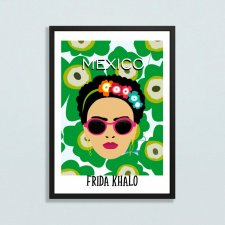 Plakat Frida na zielonym