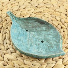 Mydelniczka ceramiczna liść