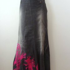 WILD AND LETHAL TRASH*-  DESIGNERSKA JEANSOWA SPÓDNICA