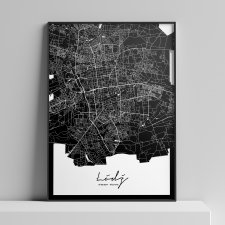 Mapa Łódź 50x70