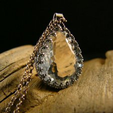 Naszyjnik Lód - Kryształ Górski Srebro vol.VIII