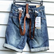 SPODENKI JEANSOWE BERMUDY
