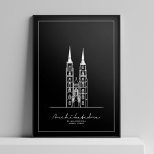Plakat Architektura - Archikatedra Wrocław 50x70 cm