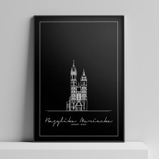 Plakat Architektura - Akademia Bazylika Mariacka Kraków 50x70 cm