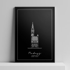 Plakat Architektura - Ratusz Miasta Głównego Gdańsk 50x70 cm