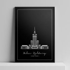 Plakat Architektura - Pałac kultury i Nauki Warszawa 50x70 cm