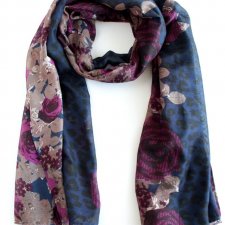 SZAL VINTAGE malarskie róże