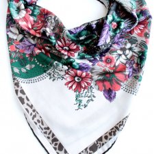 chusta VINTAGE kwiaty kwiatki