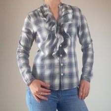 Ralph Lauren. Koszula z żabotem  XS (34)