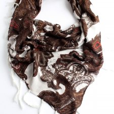 nonszalancka chusta vintage paisley boho